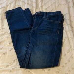 Madewell Jeans 9” Midrise Skinny Dark Wash Denim